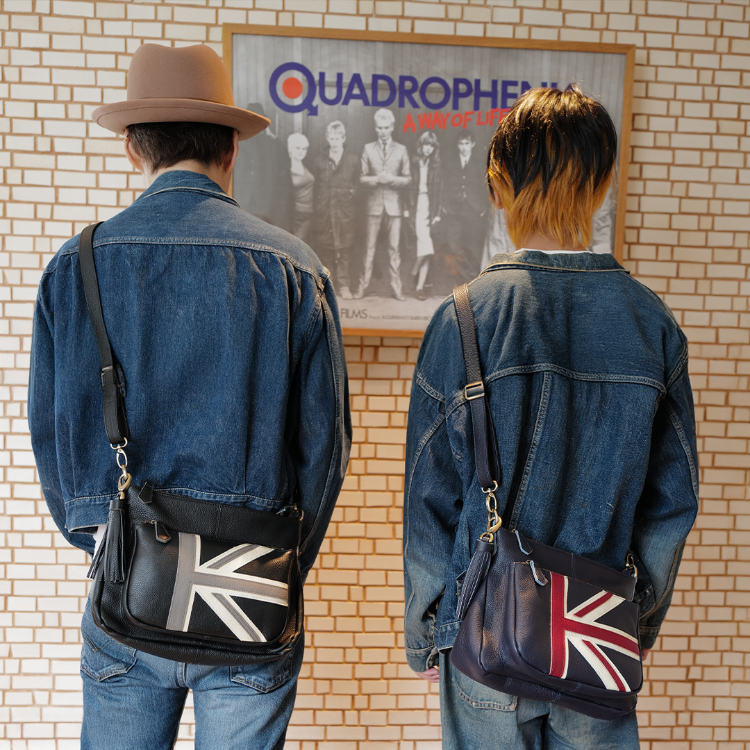 80s・90sブリットポップやUKロック、英国車好きを愛する人達のための本革バッグ（MOD アリエルプラス）