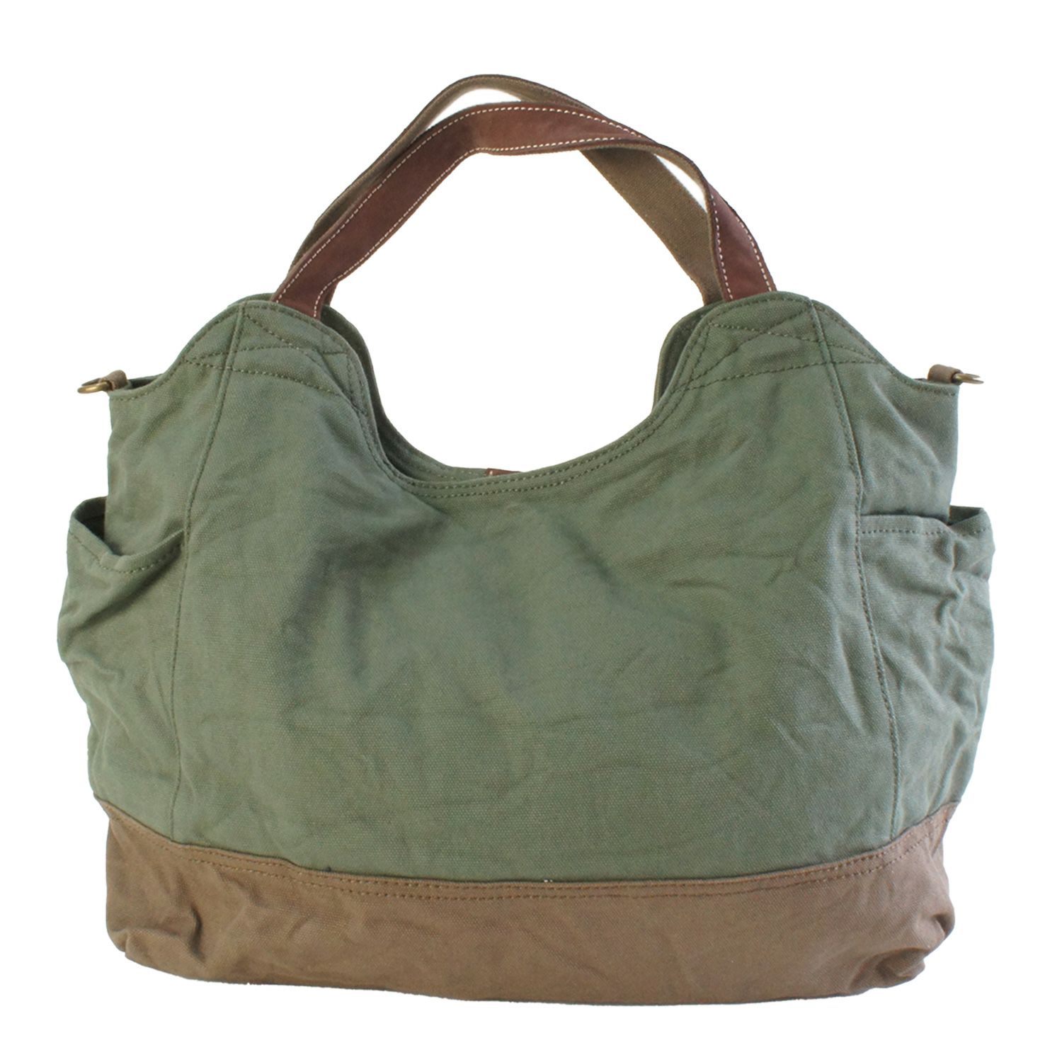 メンズ ブリュノ キャンバス トートバッグ 2WAY ショルダーバッグ 帆布 